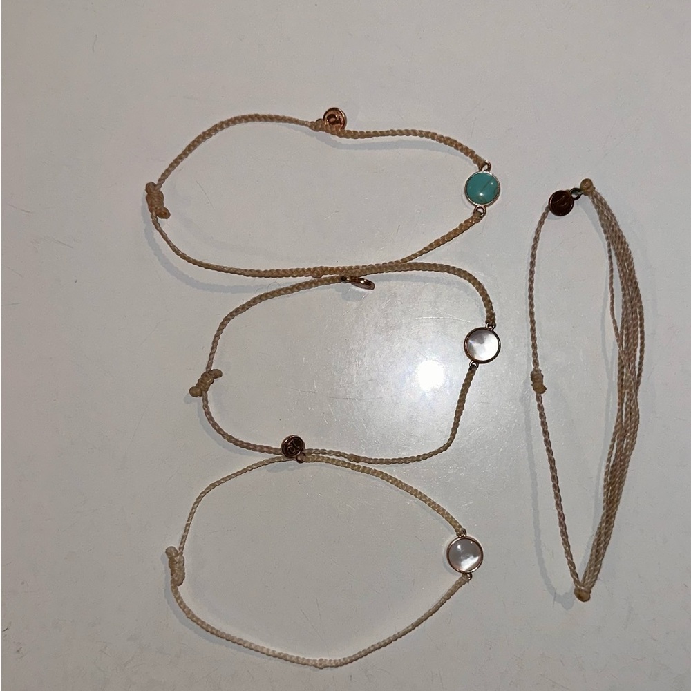 Pura Vida Tan and Gold Women's Bracelet Set